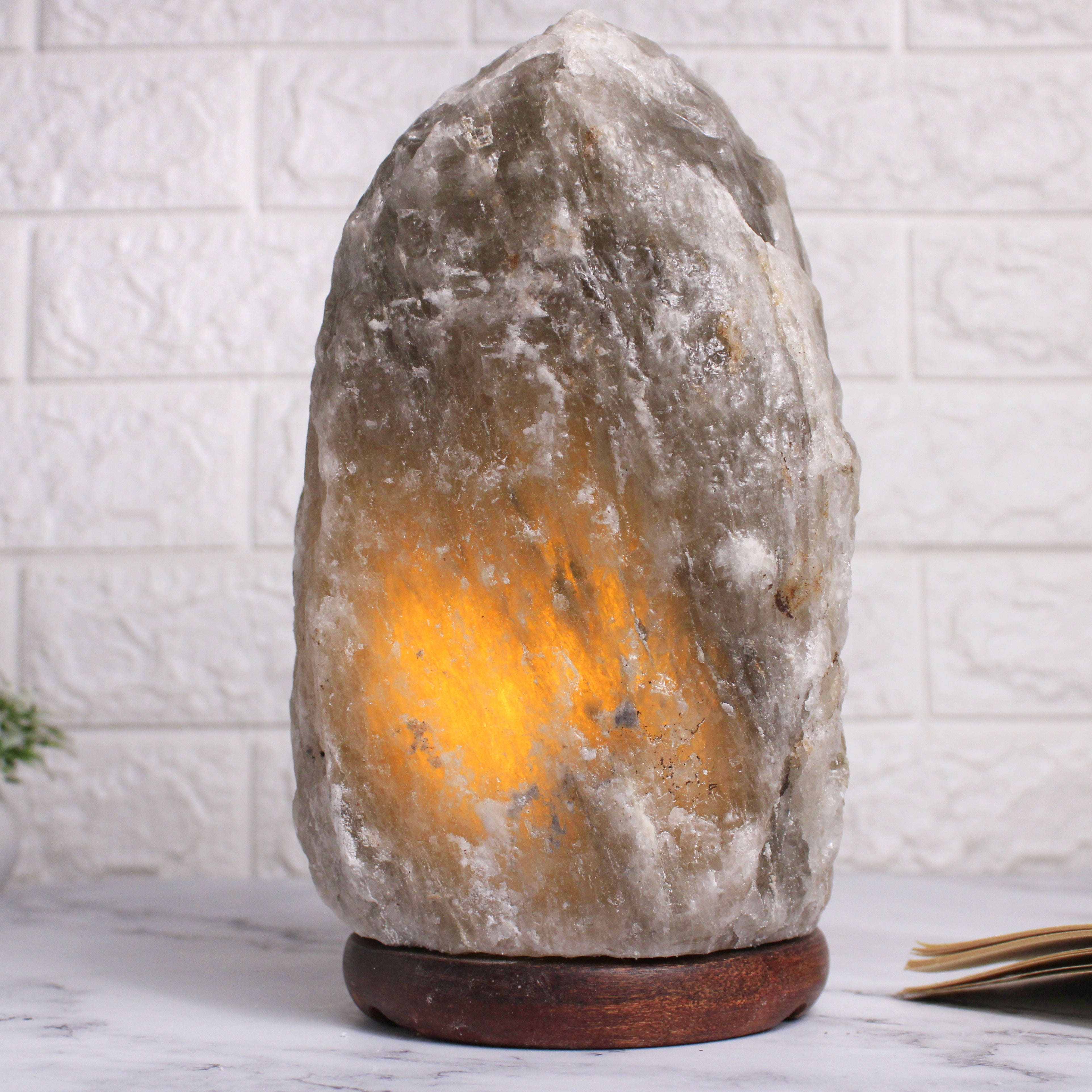 Gray Himalayan Salt Lamp **Authentic gray Himalayan Salt from Pakistan**