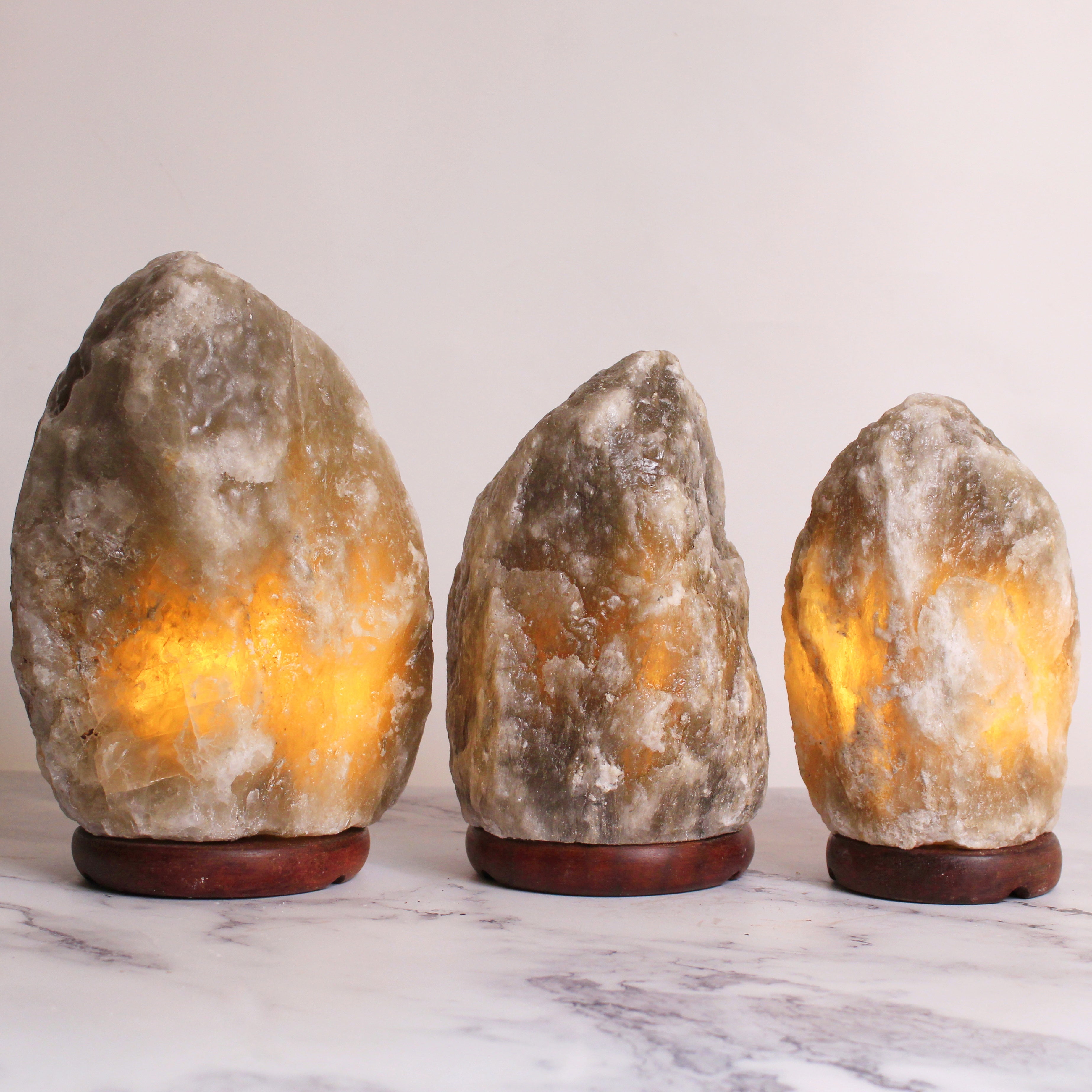 Gray Himalayan Salt Lamp **Authentic gray Himalayan Salt from Pakistan**