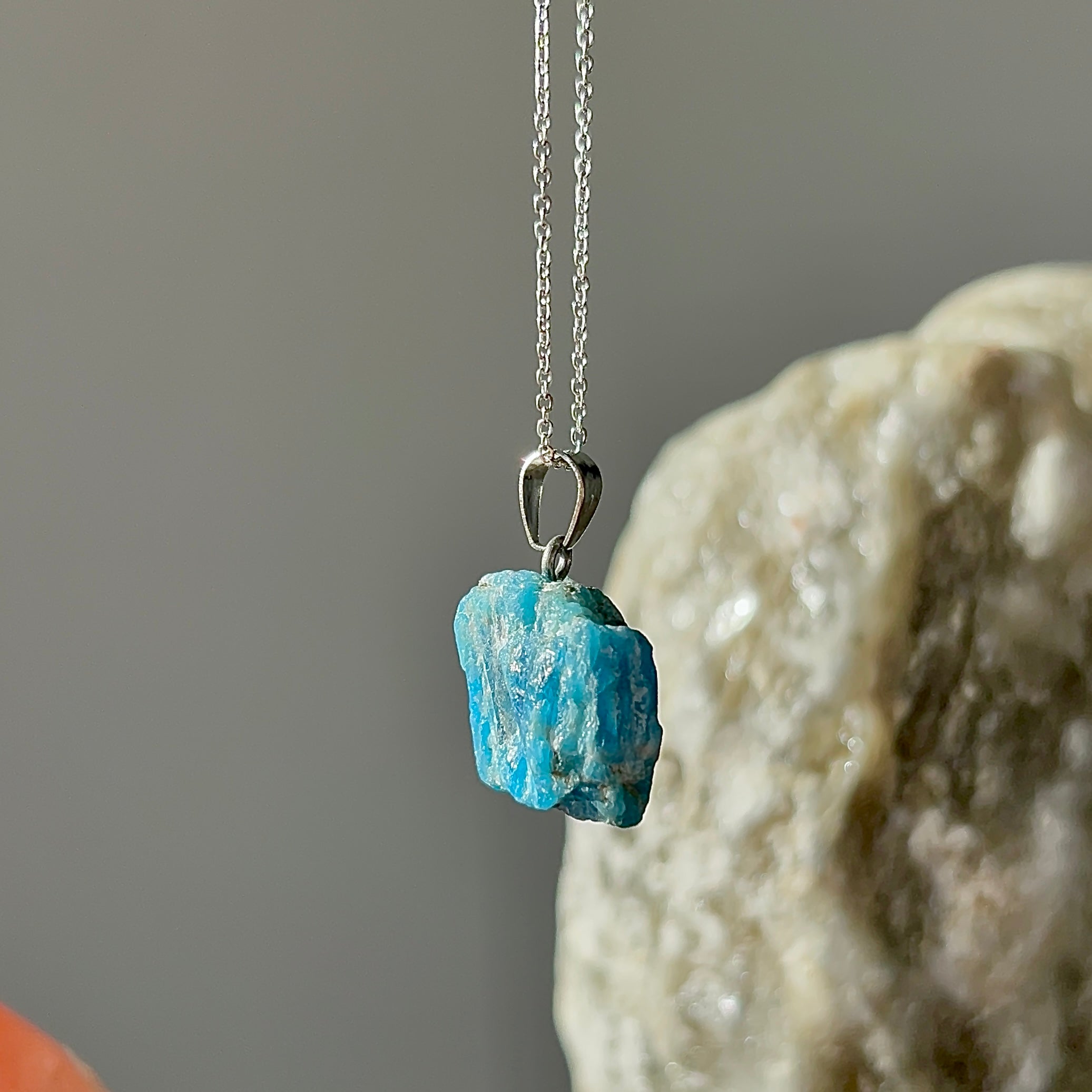 Blue apatite