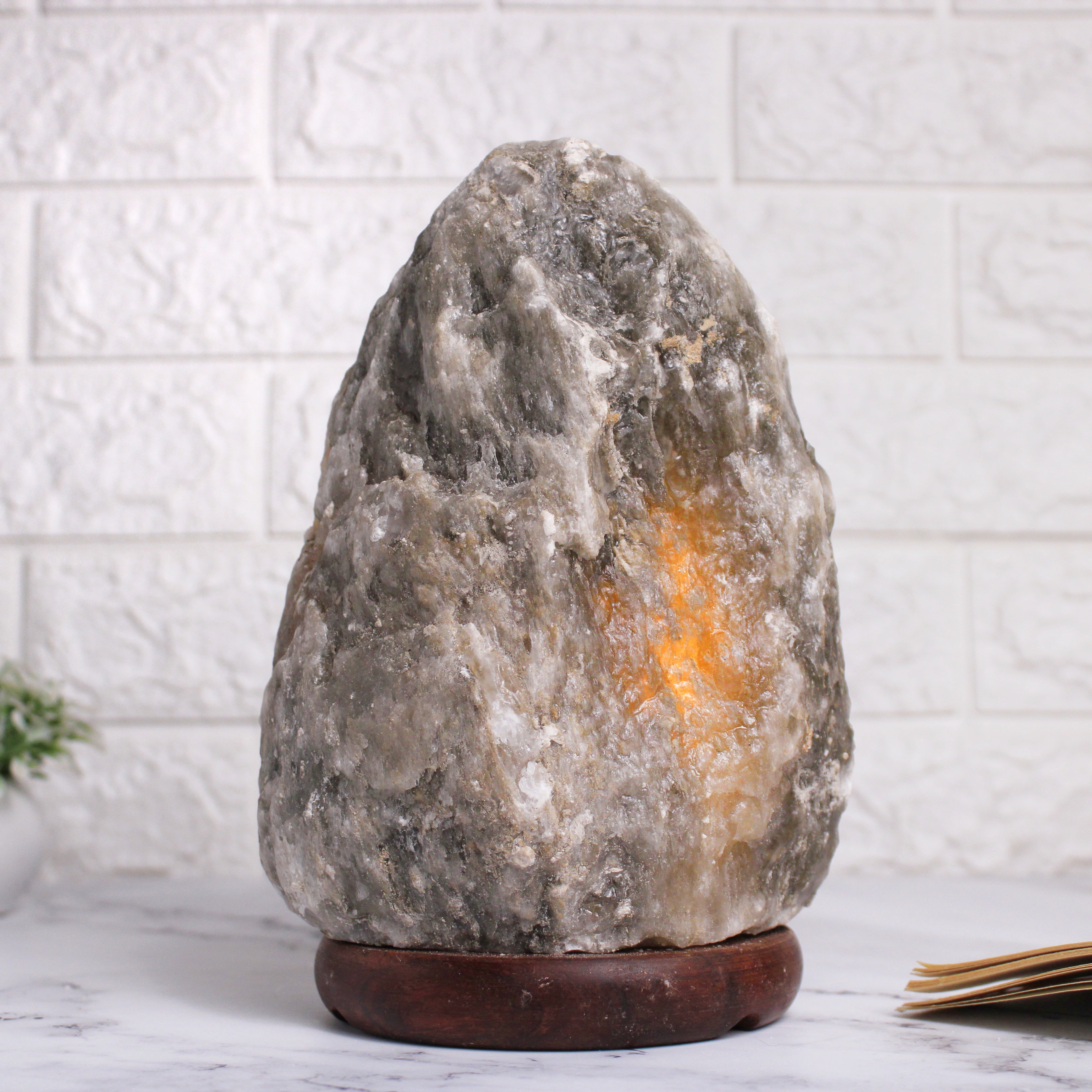 Gray Himalayan Salt Lamp **Authentic gray Himalayan Salt from Pakistan**