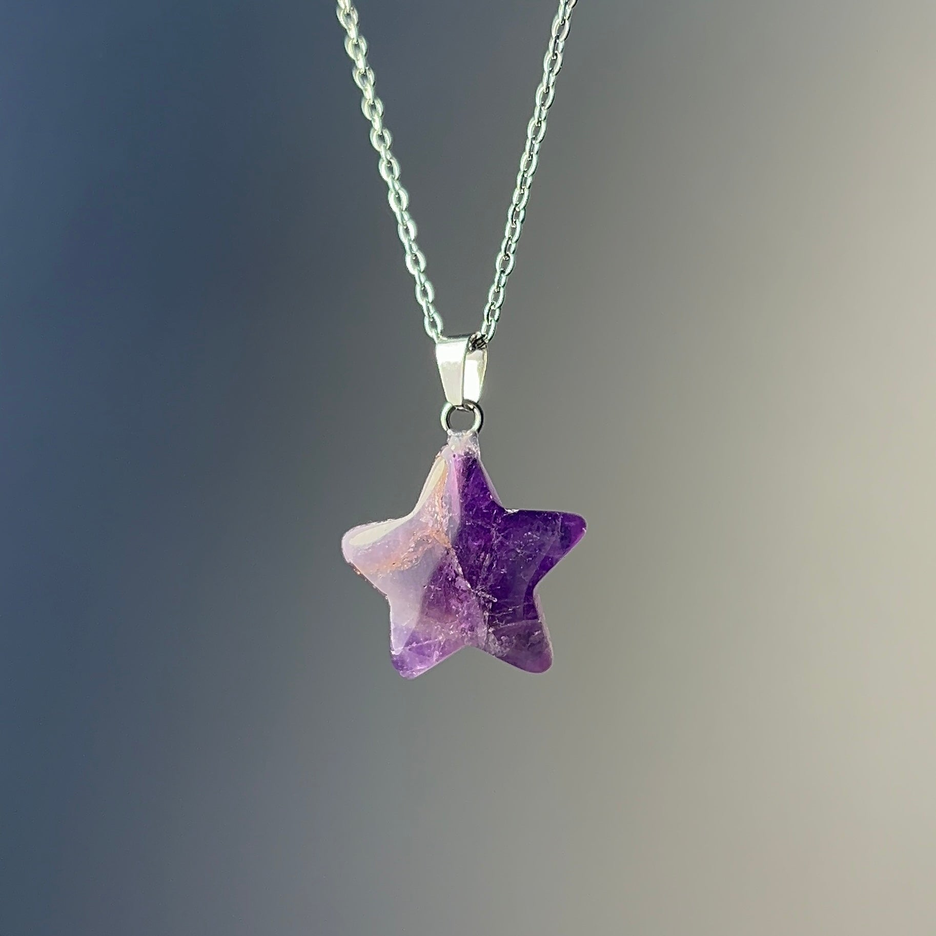 Amethyst star necklace