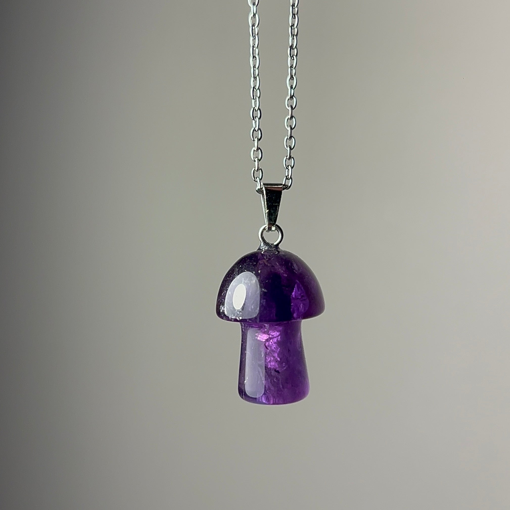 Amethyst mushroom 🍄 necklace
