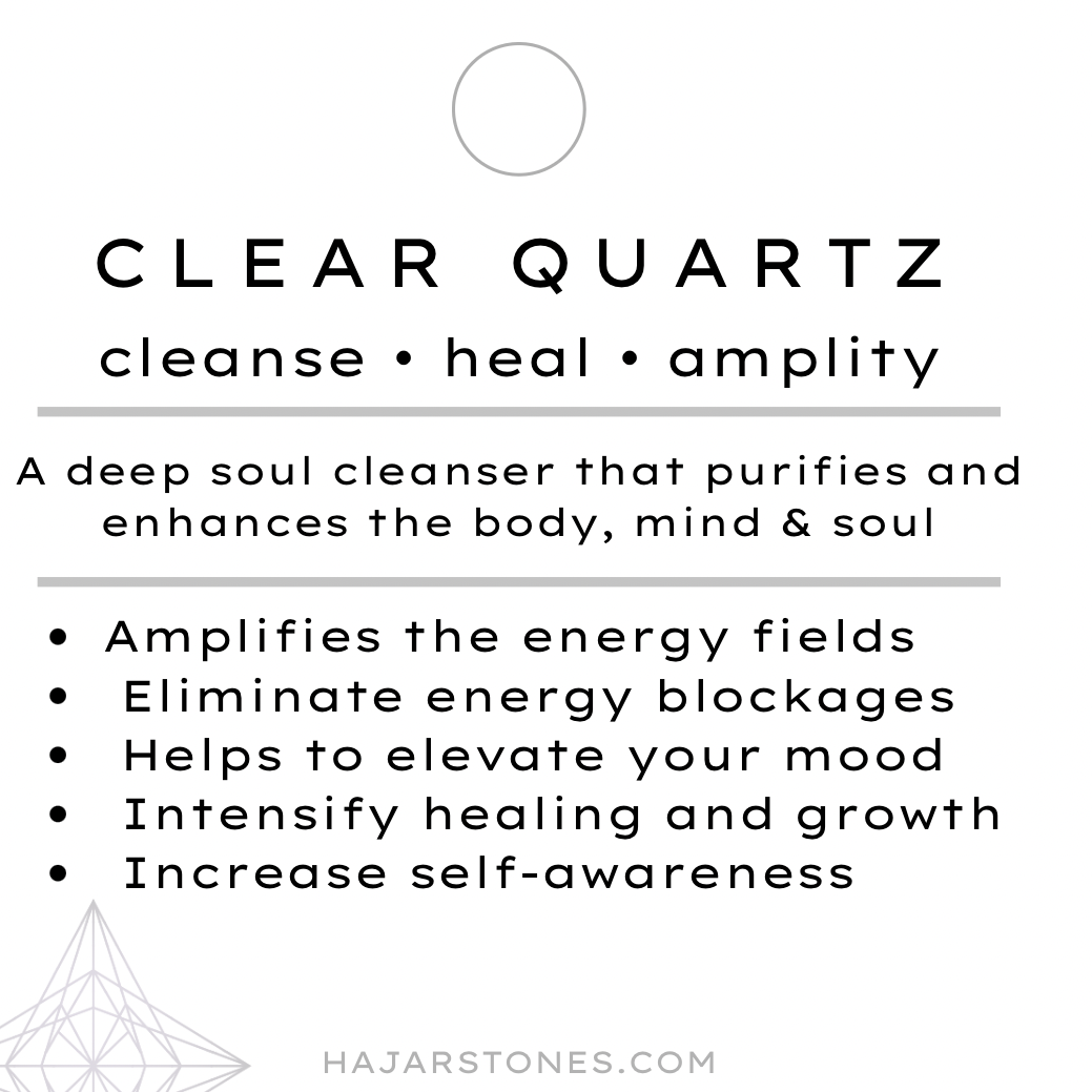 Clear Quartz heart necklace