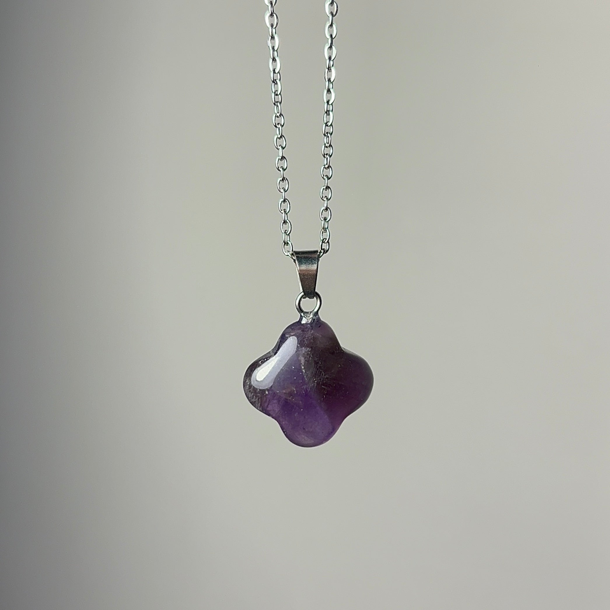 Amethyst flower necklace