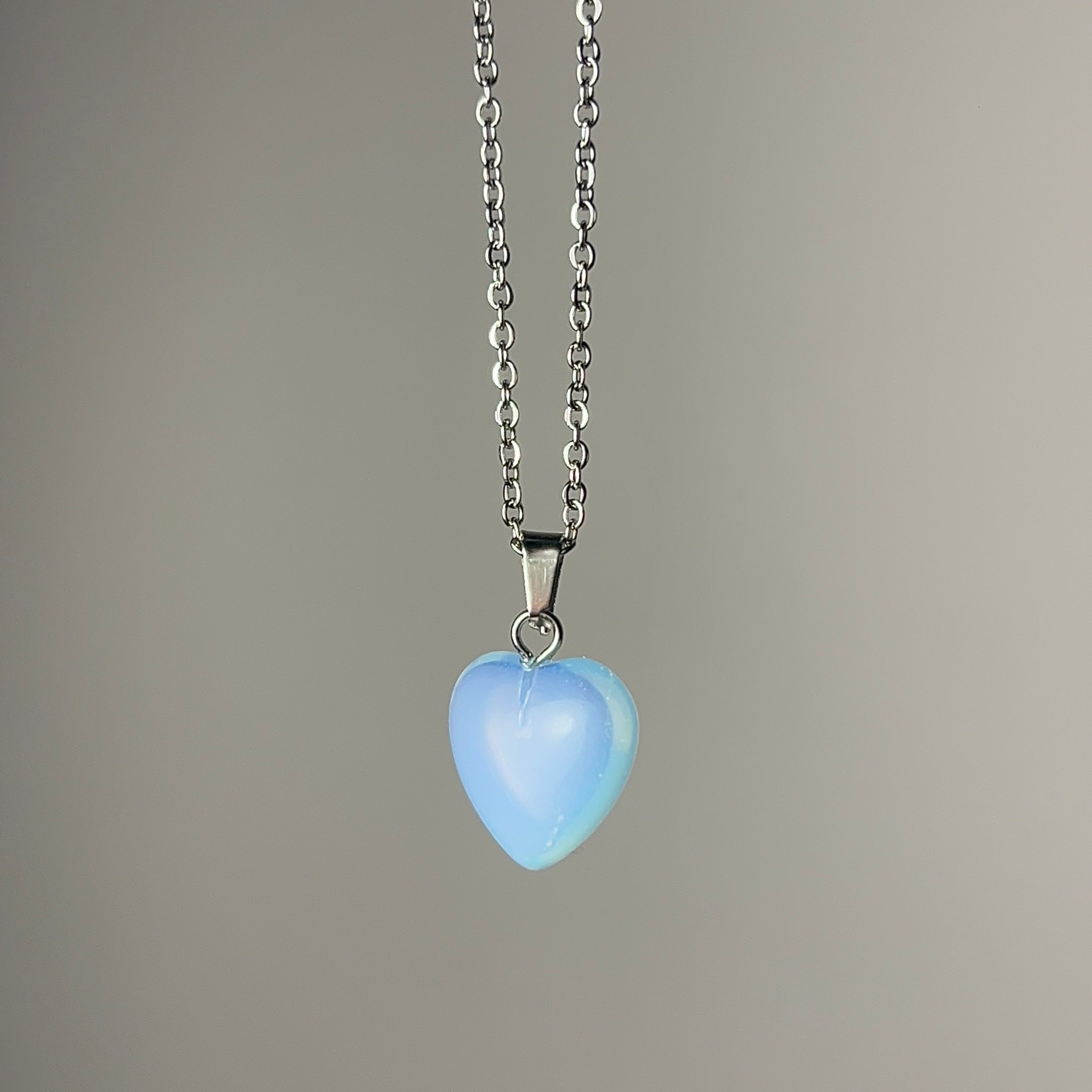 Opalite heart necklace