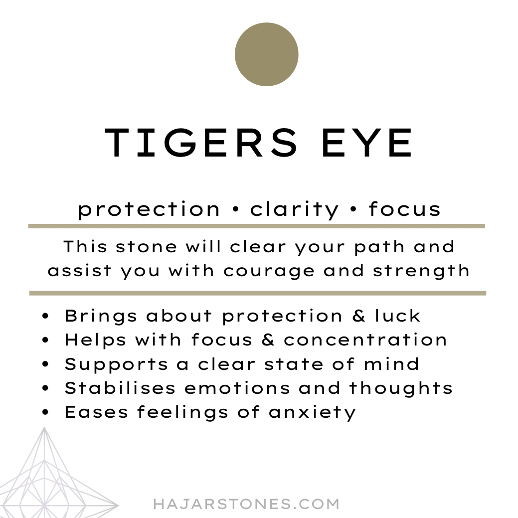 Tigers eye triangle necklace