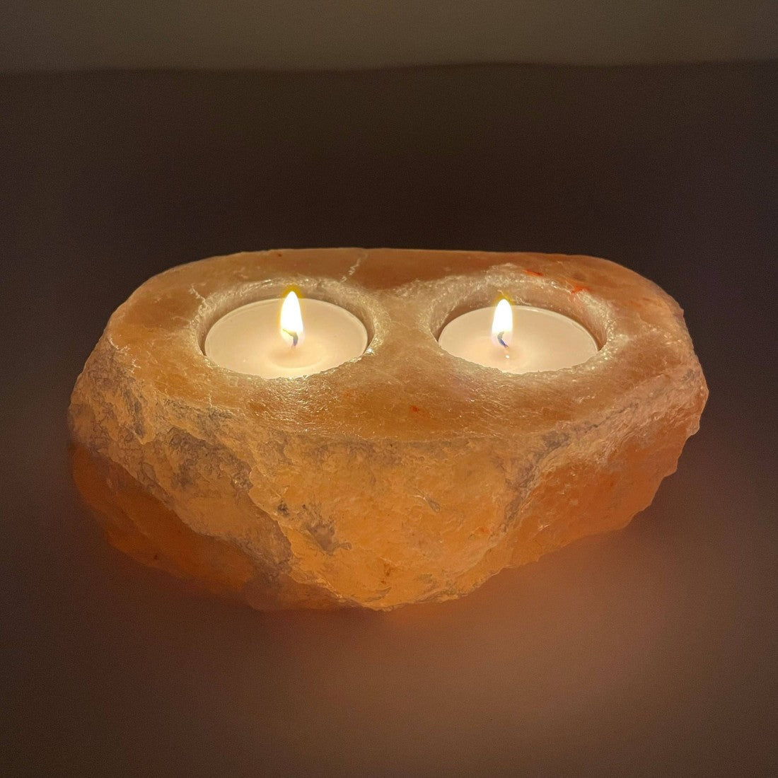 Natural candle holder